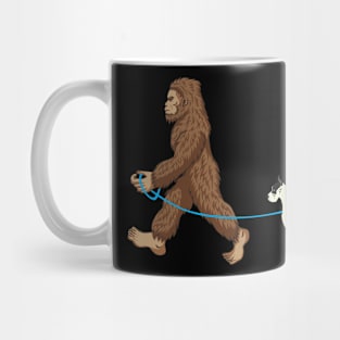 Bigfoot Dog Walk Great Dane - Sasquatch Dog Lovers Mug